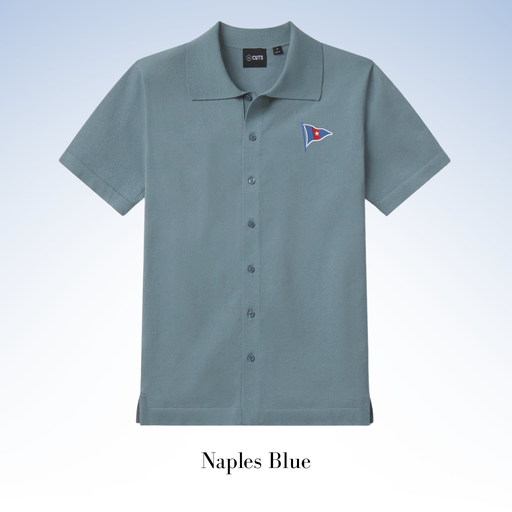 CUTS CLOTHING RIVIERA KNIT BUTTON UP