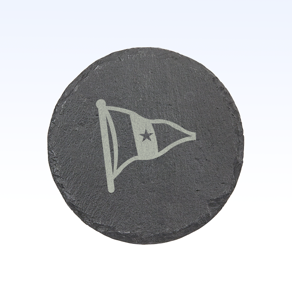 SET OF 4 SLATE COASTERS - 4"