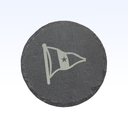 SET OF 4 SLATE COASTERS - 4"