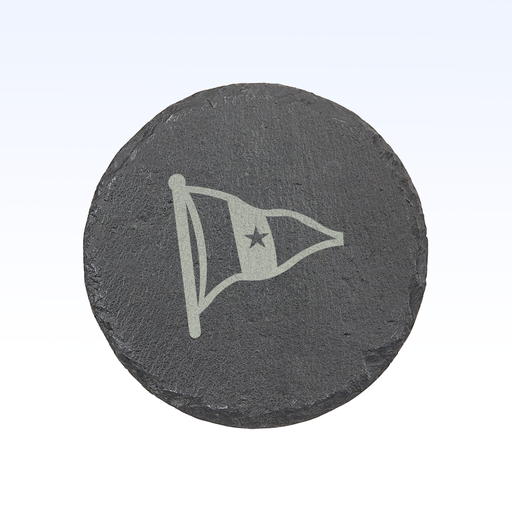 SET OF 4 SLATE COASTERS - 4"